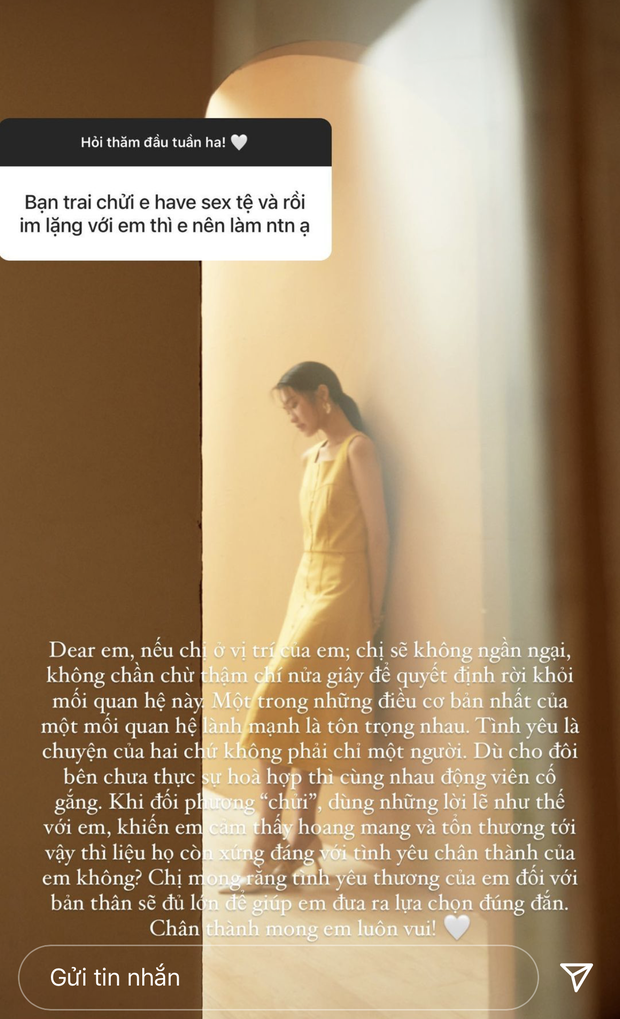 Top 10 Hoa hậu Việt Nam trả lời thế nào khi netizen xin quan điểm về chuyện ăn cơm trước kẻng? - Ảnh 4.